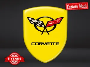 Corvette Pegatina Silicona S Auto Alta Calidad Profesional